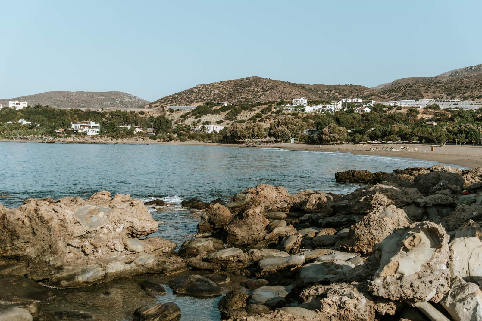 Sandy beach at Palaiochora 