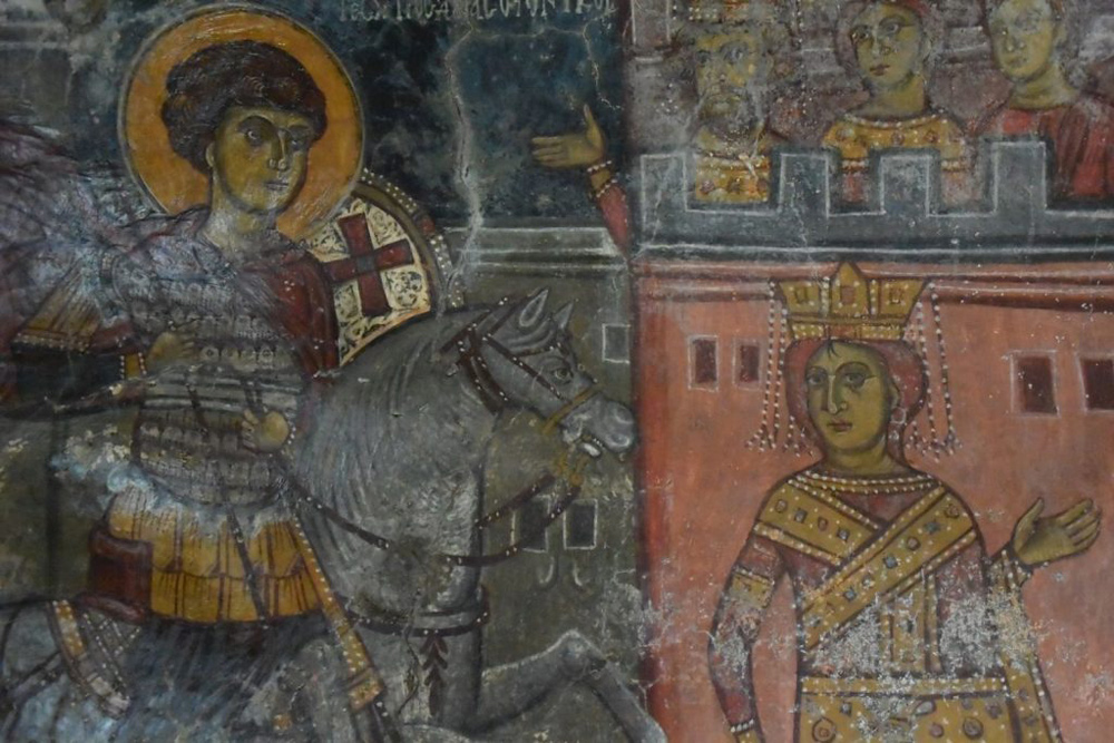 Mural at Agios Georgios and Nikolaos church