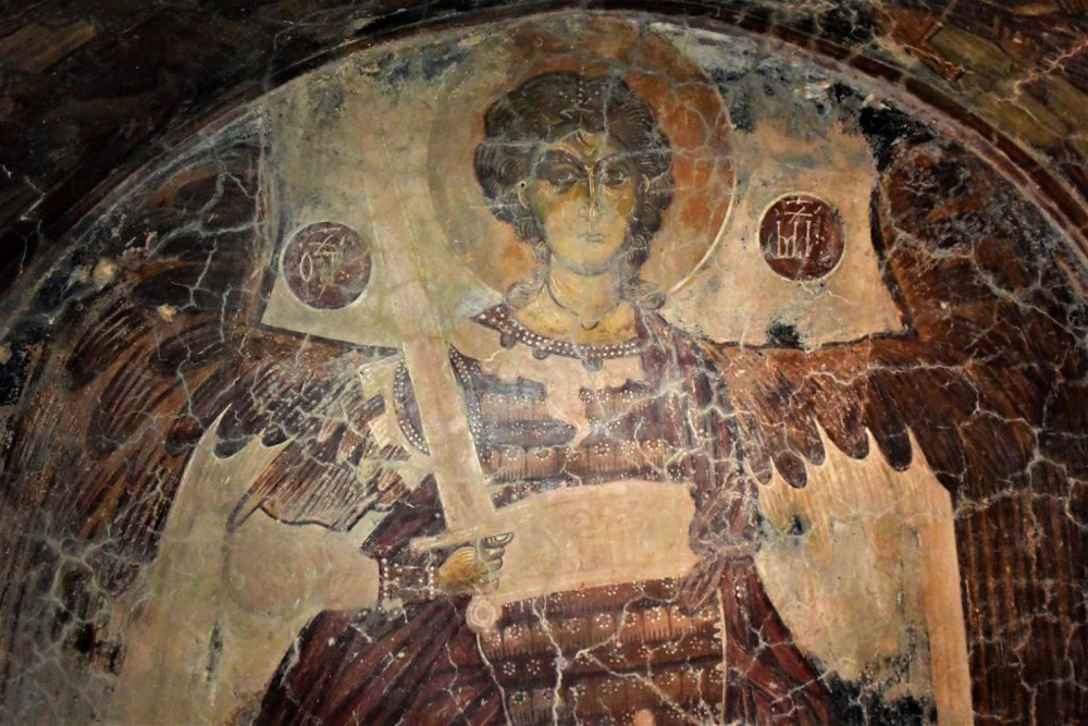Mural at arxagelos Mixail church