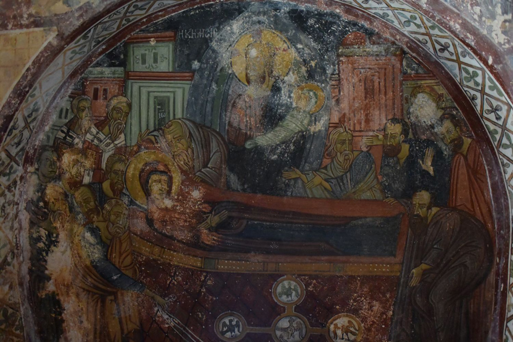 Mural at Panagia Skafidiani church